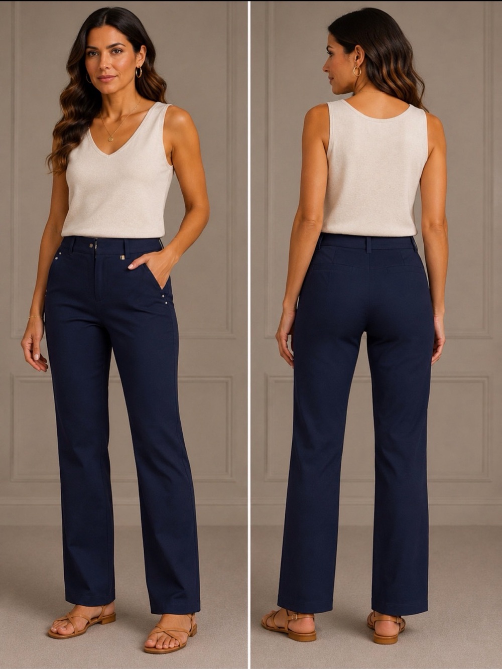 Navy  Pants